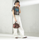 《一部追加予約》【WEB限定】チャーム 付き フリル 巾着 ショルダー