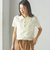 小泉里子コラボ:シャーリング ジャカード ポロ