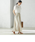小泉里子コラボ:〈手洗い可能〉スラブ 綿麻混 スカート