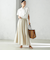 小泉里子コラボ:〈手洗い可能〉スラブ 綿麻混 スカート