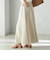 小泉里子コラボ:〈手洗い可能〉スラブ 綿麻混 スカート