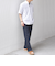 SHIPS any: BEZ TEXTILE マルチカラー ストライプ/ソリッド ボタンダウン ショートスリーブ シャツ◇