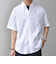SHIPS any: BEZ TEXTILE マルチカラー ストライプ/ソリッド ボタンダウン ショートスリーブ シャツ◇