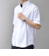 SHIPS any: BEZ TEXTILE マルチカラー ストライプ/ソリッド ボタンダウン ショートスリーブ シャツ◇