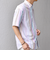 SHIPS any: BEZ TEXTILE マルチカラー ストライプ/ソリッド ボタンダウン ショートスリーブ シャツ◇