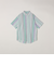 SHIPS any: BEZ TEXTILE マルチカラー ストライプ/ソリッド ボタンダウン ショートスリーブ シャツ◇