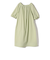 SHIPS Primary Navy Label:へム ステッチ オフショル ワンピース