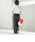 〈手洗い可能〉麻調 合繊 2タック ワイド パンツ 2