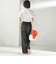 〈手洗い可能〉麻調 合繊 2タック ワイド パンツ 2