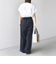 〈手洗い可能〉麻調 合繊 2タック ワイド パンツ 2