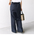 〈手洗い可能〉麻調 合繊 2タック ワイド パンツ 2