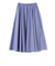 SHIPS Primary Navy Label:ストライプ ポケット  ギャザー スカート