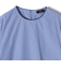 SHIPS Primary Navy Label:〈手洗い可能〉コットン ストライプ T ブラウス