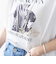 【SHIPS別注】81BRANCA:フォト ワイド TEE