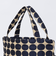 BINDU: ドット ジャカード リバース トート バッグ
