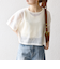 SHIPS any:〈手洗い可能〉メッシュ シアー ワイド TEE × タンク セット