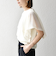 SHIPS any:〈手洗い可能〉メッシュ シアー ハンカチ スリーブ ドッキング TEE