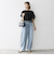 SHIPS any:〈手洗い可能〉メッシュ シアー ハンカチ スリーブ ドッキング TEE