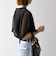 SHIPS any:〈手洗い可能〉メッシュ シアー ハンカチ スリーブ ドッキング TEE