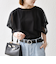 SHIPS any:〈手洗い可能〉メッシュ シアー ハンカチ スリーブ ドッキング TEE