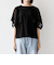 SHIPS any:〈手洗い可能〉メッシュ シアー ハンカチ スリーブ ドッキング TEE