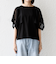 SHIPS any:〈手洗い可能〉メッシュ シアー ハンカチ スリーブ ドッキング TEE