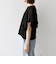 SHIPS any:〈手洗い可能〉メッシュ シアー ハンカチ スリーブ ドッキング TEE
