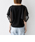 SHIPS any:〈手洗い可能〉メッシュ シアー ハンカチ スリーブ ドッキング TEE