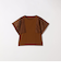 SHIPS any:〈手洗い可能〉メッシュ シアー ハンカチ スリーブ ドッキング TEE