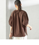 〈接触冷感 / 撥水加工〉TEX BRID(R)タフタ スキッパー 5分袖 ブラウス