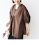 〈接触冷感 / 撥水加工〉TEX BRID(R)タフタ スキッパー 5分袖 ブラウス