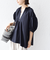 〈接触冷感 / 撥水加工〉TEX BRID(R)タフタ スキッパー 5分袖 ブラウス
