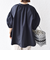 〈接触冷感 / 撥水加工〉TEX BRID(R)タフタ スキッパー 5分袖 ブラウス
