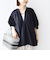 〈接触冷感 / 撥水加工〉TEX BRID(R)タフタ スキッパー 5分袖 ブラウス