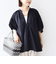 〈接触冷感 / 撥水加工〉TEX BRID(R)タフタ スキッパー 5分袖 ブラウス