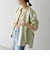 SHIPS any:〈洗濯機可能〉リネン ミックス スタンドカラー ポケット シャツ 25SS 2