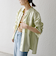 SHIPS any:〈洗濯機可能〉リネン ミックス スタンドカラー ポケット シャツ 25SS 2
