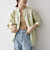 SHIPS any:〈洗濯機可能〉リネン ミックス スタンドカラー ポケット シャツ 25SS 2