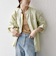 SHIPS any:〈洗濯機可能〉リネン ミックス スタンドカラー ポケット シャツ 25SS 2