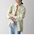 SHIPS any:〈洗濯機可能〉リネン ミックス スタンドカラー ポケット シャツ 25SS 2