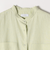 SHIPS any:〈洗濯機可能〉リネン ミックス スタンドカラー ポケット シャツ 25SS 2