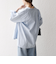 SHIPS any:〈洗濯機可能〉リネン ミックス スタンドカラー ポケット シャツ 25SS 2