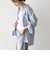 SHIPS any:〈洗濯機可能〉リネン ミックス スタンドカラー ポケット シャツ 25SS 2