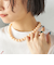 アース カラー ビーズ ネックレス