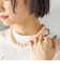アース カラー ビーズ ネックレス