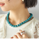 アース カラー ビーズ ネックレス