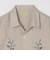 DE BONNE FACTURE: EMBROIDERED CAMP COLLAR SHORT SLEEVE