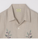 DE BONNE FACTURE: EMBROIDERED CAMP COLLAR SHORT SLEEVE