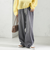 〈洗濯機可能〉ドロスト イージー デニム パンツ(ダークグレー)