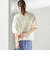 〈手洗い可能〉ペーパー パフ スリーブ 半袖 ニット